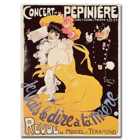Trademark Fine Art 'Concert de la Pepiniere 1902' Canvas Art, 24x32 BL00201-C2432GG